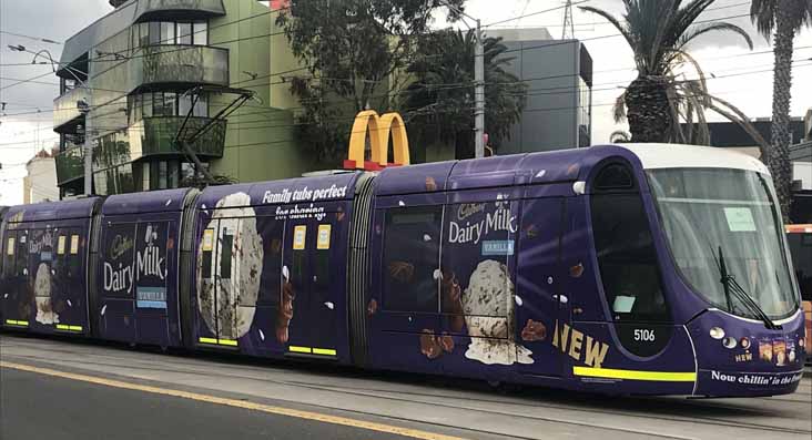 Yarra Trams Citadis 5106 Cadbury